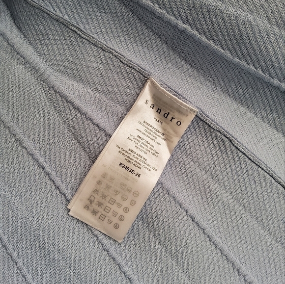 Sandro Meissa Fit Flare Knit Mini Dress Size 38 - Picture 10 of 16